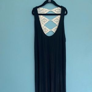 LoveStitch Maxi Dress with Lace Top - Size Small